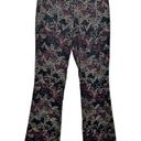 Cache  Vintage Black Embroidered Floral Flare Pants Photo 1