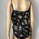 Petra Fashions Vintage  Teddy Bodysuit Lingerie Size Large Sheer Black Floral USA Photo 5