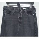 Banana Republic  Premium Denim High Rise Wide Leg Tie Waist Jeans Black Size 31 Photo 1