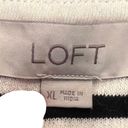 Loft  Black and White Striped Mock Turtleneck Pullover Top Size Extra Lar…​​ Photo 9