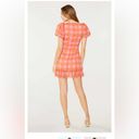 Likely  Havana Pink/Orange plaid faux wrap ruffle mini dress size 12 Photo 1