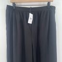 Bobeau  Pull On Pants Size Large Black Wide Leg NWT Rayon Nylon Blend Cropped Photo 5