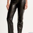 Abercrombie & Fitch Vegan Leather Straight Pants Photo 2