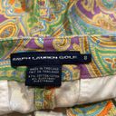 Ralph Lauren  Golf‎ Paisley Print Pants Womens Colorful artsy Cropped Sz 8 Photo 3