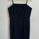 She & Sky  Black Bodycon LBD Strap Zip Mini Dress Photo 0