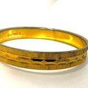 Monet  vintage gold bangle bracelet Photo 1