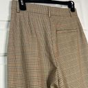 ZARA  Woman Check Plaid Wide Leg Pleated Dress Formal NWT Long Casual Pants M Photo 6