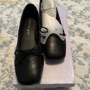 Madden Girl Steve  New Black Square Toe Ballet Flats With Bow Photo 1