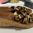 Sam Edelman  Raynere Leopard Calf Hair Wedge Sandal Size Photo 1