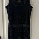 Walter Baker Black Beaded Mini Dress Photo 3