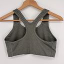 Nike  Pro Swoosh Futura Racerback Sports Bra Women’s Size Large in Gray & Black Photo 4