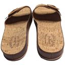 Kork-Ease  Tutsi Buckle Cognac Brown Leather Cork Footbed Slide Sandals 11 Photo 3