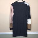 Nine West  Women’s Chunky Knit Color Block Open Front Long Line Cardigan Sweater Photo 3