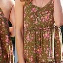 Matilda Jane NEW NWT  On Whim Top Brown Pink Floral Sleeveless Rayon Boho Tank XS Photo 0