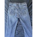 MOTHER Denim  The Insider Crop Step Fray In Girl Crush Blue Jeans Size 29 Photo 8