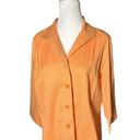 Coldwater Creek  Women’s‎ Orange Gingham Blouse Button Up Shirt Photo 0