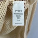 CAbi  Beige Mesh Pullover Hoodie Coverup S #5587 Photo 6