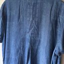 J.Jill  blue paisley print button up denim shirt dress  Photo 5