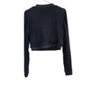 Klassy Network  Knit V Neck Long Sleeve Crop Black Brami Sweater Size XL Photo 4