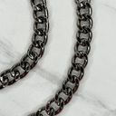 Chunky Dark Silver Tone Chain Link Purse Handbag Bag Replacement Strap Photo 4