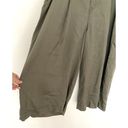 Lane Bryant NWT  Wide Leg Pants Pleated Wide Leg Crop Pants Olive Green Sz 18/20 Photo 4