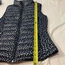 Tommy Hilfiger  Womens Puffer Vest packable Size small Navy Polkadot Quilted Photo 10