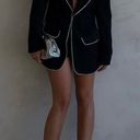 Rumored Black Embellished Trim Blazer  Photo 3