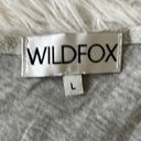 Wildfox  Women’s the perfect tee Long sleeve gray size Large Photo 2