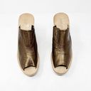 The Moon [Rachel Comey]  Wedge Platform Sandals Slides Lea Bronze Leather NWT Sz 10 Photo 3