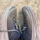 Hoka  Clifton 6 Running Shoes Womens Size 8 WIDE Blue Gray White Athletic Photo 13