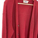 JC Penny Vtg  Red Knit Long Sleeve Cardigan Sweater Women's Size X-Large Tall XLT Photo 2