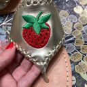 Jack Rogers Strawberry Platinum Metallic Leather Flip Flop Sandals Shoes Photo 1