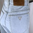 Guess Vintage 80s  Light Wash High Rise Tapered Mom Jeans~32~USA Photo 6