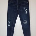 White House | Black Market NWOT  Dark Distressed Jeans Crop Leg Size 6 Photo 0