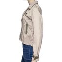 Free People  Women’s Size 4 Light Gray Double Breasted Cotton Mini Trench Jacket Photo 2