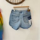 American Eagle  Denim Quilt Patchwork High Waisted Mom Shorts Size 8 Photo 8