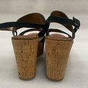 Sam Edelman  Destiny Black Platform Cork Wedge Sandals size 8.5 Photo 3