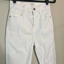 Frame  Ali High Rise Cigarette skinny ankle Jeans White Blanc Size 24 Photo 3