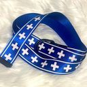 BP . + WILDFANG Adjustable D-Ring Belt Polyester 
Blue white Cross New unisex OS Photo 0