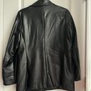 Princess Polly Black Faux Leather Jacket Photo 5