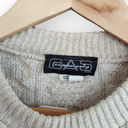 Krass&co Vintage Gas  Beige Cream Cable Knit Scoop Neck Sweater L Photo 4