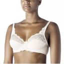 New Barely Breezies Embroidered Microfiber & Lace Underwire Bra in Pink 40B Size undefined Photo 4