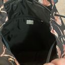 Floral Rose Gold Backpack Black Photo 2