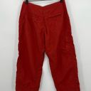 Mountain Hardwear  100% nylon orange outdoor active cropped zip pocket pants Photo 2