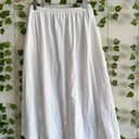 Vintage High Waisted White Button Up Midi Skirt Photo 5