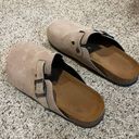 Suede Clogs Size 6.5 Photo 2