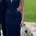 PromGirl Navy Blue Prom Dress Photo 3