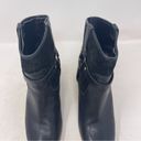 Ralph Lauren  Lauren Dylan Black Genuine Leather Harness Booties Mid Calf Sz 9.5 Photo 4