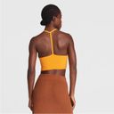 Rag and Bone  Soleil Ribbed Bra Crop Halter Top Cotton Marigold Orange-Yellow sz L Photo 6