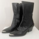 ZARA  Leather Western Cowboy Boot Photo 5